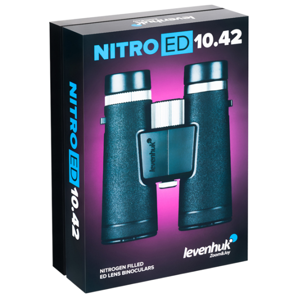 Бинокль Levenhuk Nitro ED 10x42 Черный photo 9 Бинокль Levenhuk Nitro ED 10x42 Черный photo 9