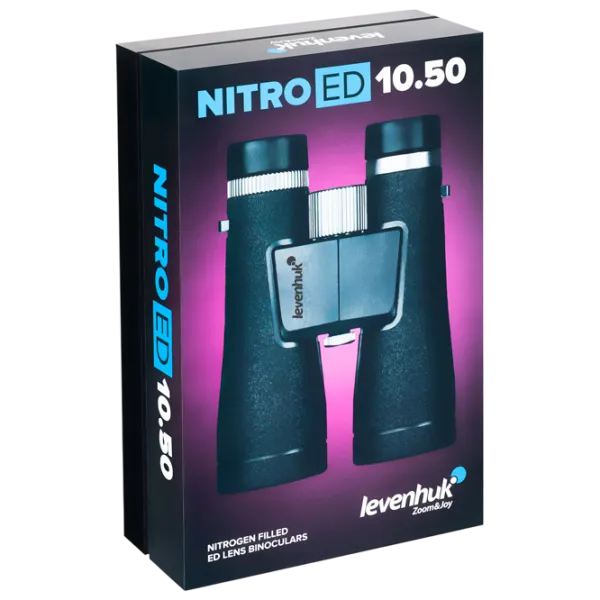 Бинокль Levenhuk Nitro ED 10x50 Черный photo 7 Бинокль Levenhuk Nitro ED 10x50 Черный photo 7