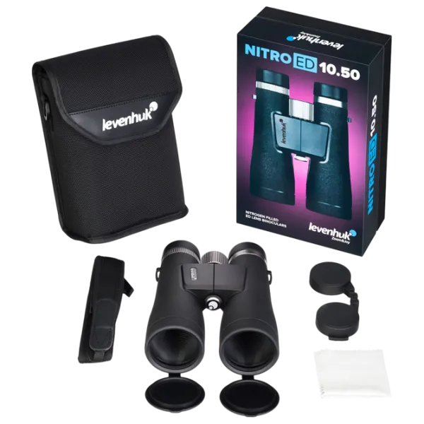 Бинокль Levenhuk Nitro ED 10x50 Черный photo 9 Бинокль Levenhuk Nitro ED 10x50 Черный photo 9