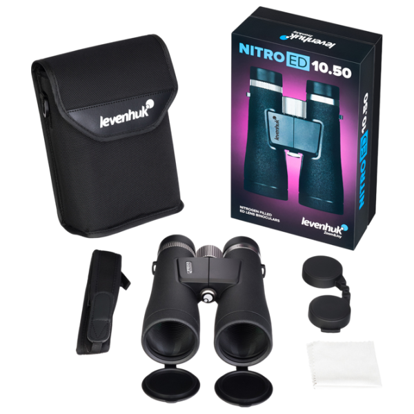 Бинокль Levenhuk Nitro ED 10x50 Черный photo 9 Бинокль Levenhuk Nitro ED 10x50 Черный photo 9