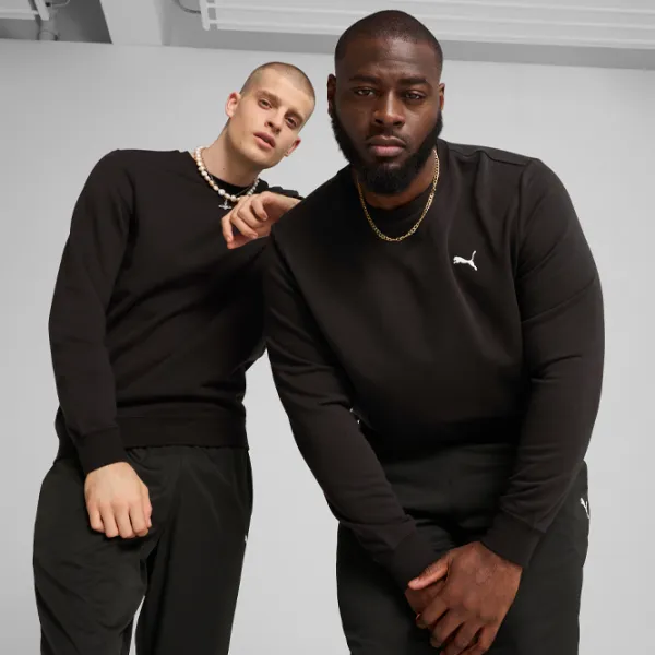 Hanorac pentru bărbați Puma Ess Small Logo Crew Terry  Drept / Black photo 2 Hanorac pentru bărbați Puma Ess Small Logo Crew Terry  Drept / Black photo 2