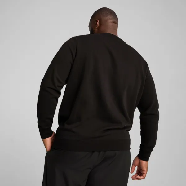 Hanorac pentru bărbați Puma Ess Small Logo Crew Terry  Drept / Black photo 4 Hanorac pentru bărbați Puma Ess Small Logo Crew Terry  Drept / Black photo 4