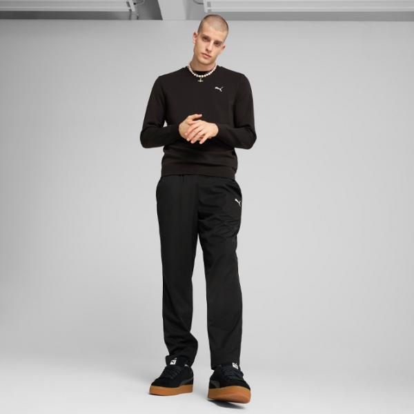 Hanorac pentru bărbați Puma Ess Small Logo Crew Terry  Drept / Black photo 5 Hanorac pentru bărbați Puma Ess Small Logo Crew Terry  Drept / Black photo 5