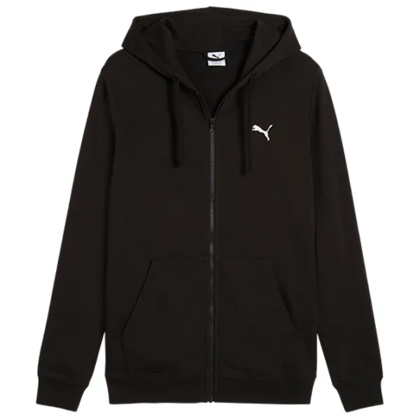 Hanorac pentru bărbați Puma Ess Small Logo Full-Zip Terry  Drept / Black photo 1