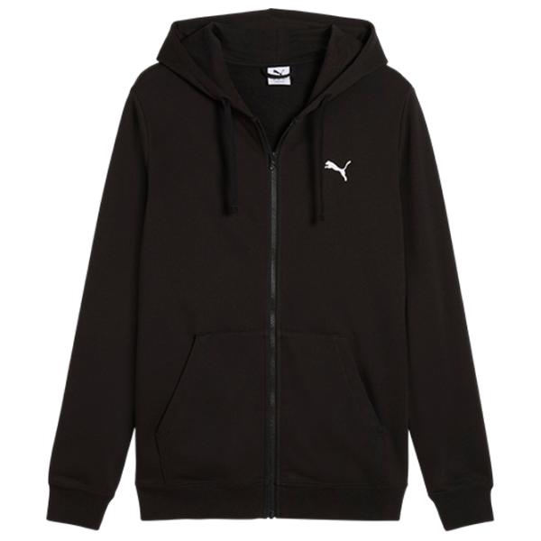 Hanorac pentru bărbați Puma Ess Small Logo Full-Zip Terry  Drept / Black photo 1