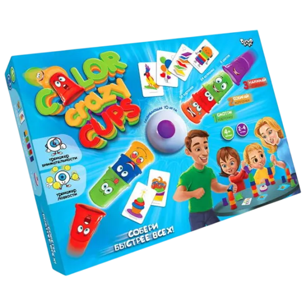 Joc de masă Danko Toys Color Crazy Cups 4+/ Pentru petreceri photo 1