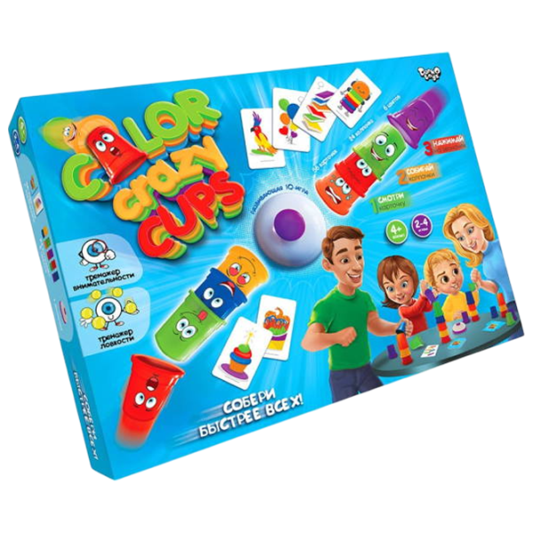 Joc de masă Danko Toys Color Crazy Cups 4+/ Pentru petreceri photo 1