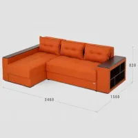 Canapea de colț Confort N-8 (1224562) Stofă / Orange photo 2