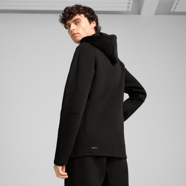 Hanorac pentru bărbați Puma Evostripe Full-Zip Hoodie Dk  Drept / Black photo 4