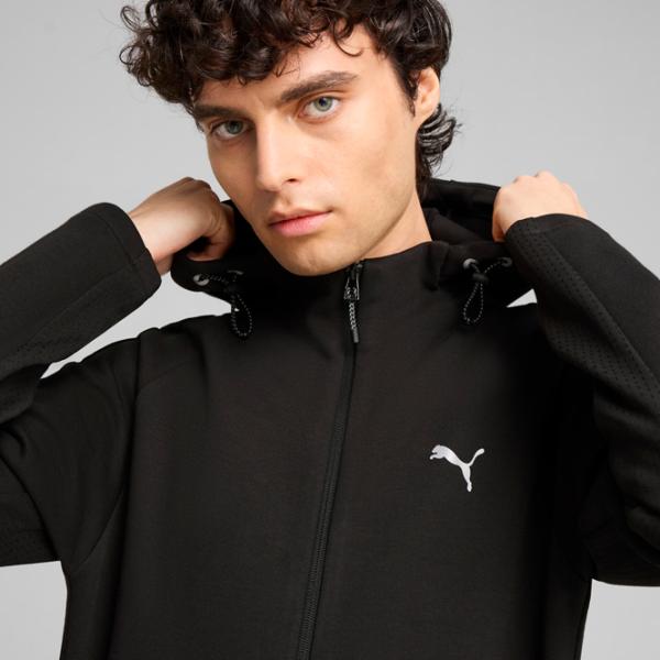 Hanorac pentru bărbați Puma Evostripe Full-Zip Hoodie Dk  Drept / Black photo 6