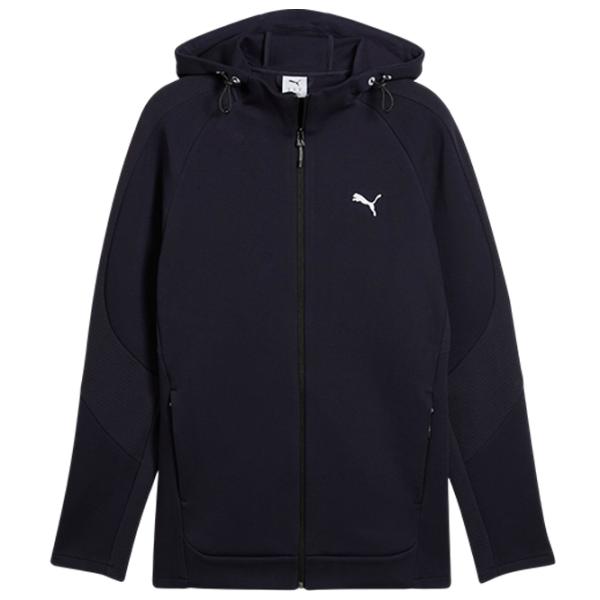 Hanorac pentru bărbați Puma Evostripe Full-Zip Hoodie Dk  Drept / Navy photo 1