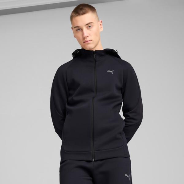 Hanorac pentru bărbați Puma Evostripe Full-Zip Hoodie Dk  Drept / Navy photo 3