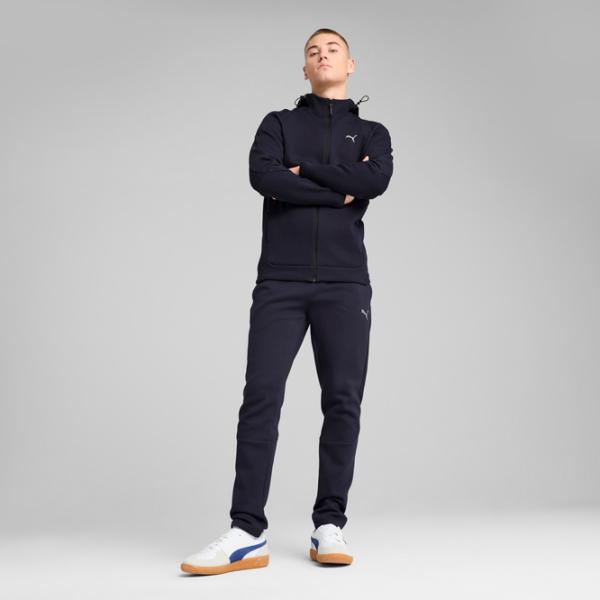 Hanorac pentru bărbați Puma Evostripe Full-Zip Hoodie Dk  Drept / Navy photo 5