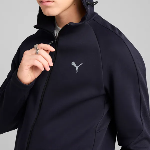 Hanorac pentru bărbați Puma Evostripe Full-Zip Hoodie Dk  Drept / Navy photo 6