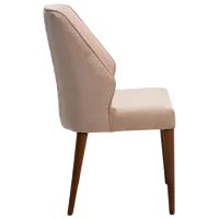 Scaun de bucătărie Modalife Olivya Stofă/ Beige Wood photo 2