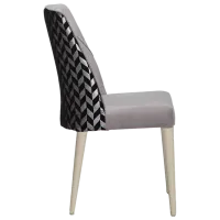 Scaun de bucătărie Modalife Vivaldi Stofă/ Gray White photo 2