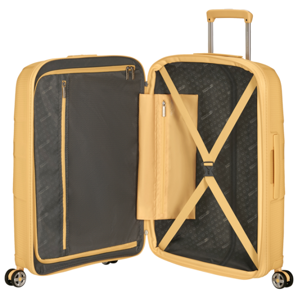 Чемодан American Tourister Starvibe Spinner Expandable 70л/ Metalic Желтый photo 5
