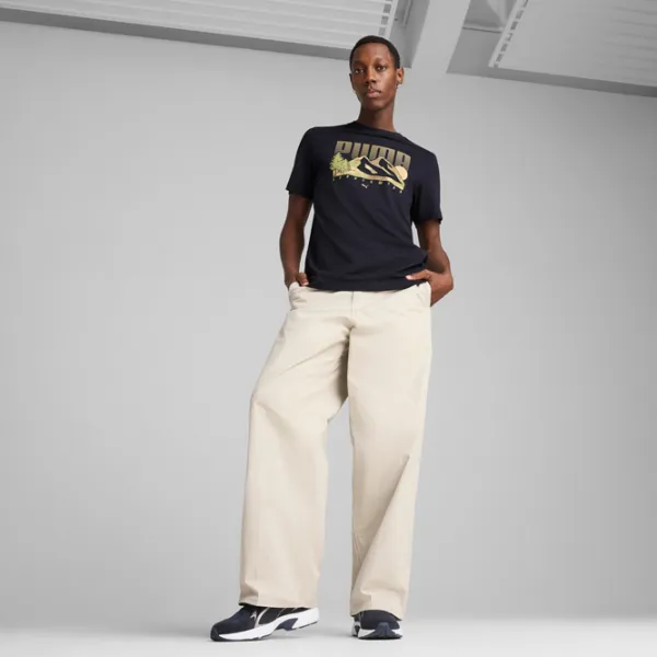 Футболка для мужчин Puma Graphics Mountain Tee 100% хлопок / Тёмно-синий photo 5