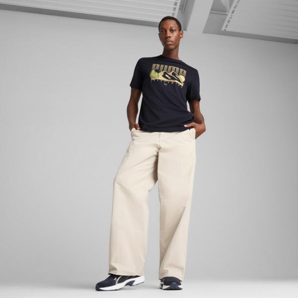 Футболка для мужчин Puma Graphics Mountain Tee 100% хлопок / Тёмно-синий photo 5