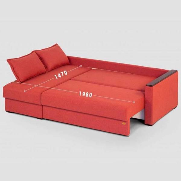 Угловой диван Confort N-3 (1224550) Ткань / Красный photo 3 Угловой диван Confort N-3 (1224550) Ткань / Красный photo 3
