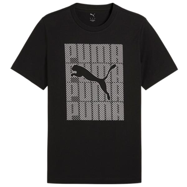 Футболка для мужчин Puma Graphics Wording Tee 100% хлопок / Черный photo 1
