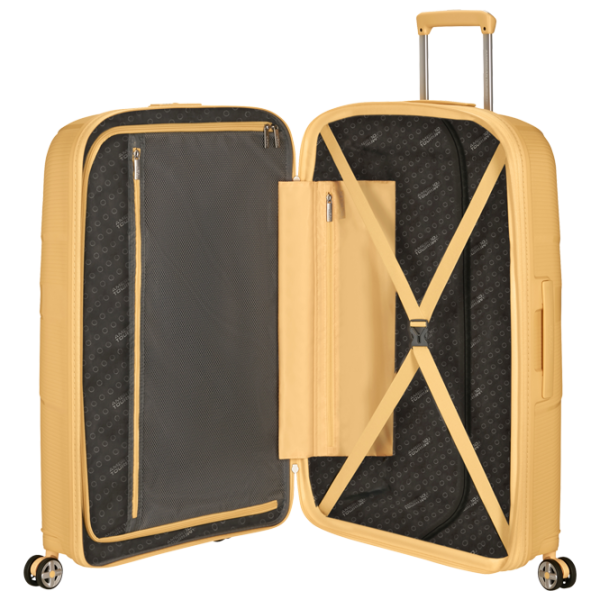Чемодан American Tourister Starvibe Spinner Expandable 100л/ Metalic Желтый photo 5 Чемодан American Tourister Starvibe Spinner Expandable 100л/ Metalic Желтый photo 5