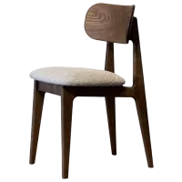 Кухонный стул Mobicasa Polo Ткань/ Серый Грецкий орех