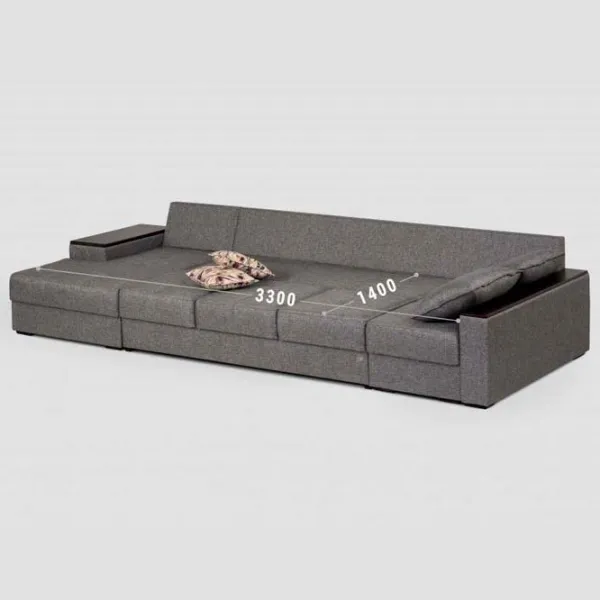 Угловой диван Confort N-7 SG (1224559) Ткань / Серый photo 3 Угловой диван Confort N-7 SG (1224559) Ткань / Серый photo 3
