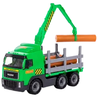 Грузовик Polеsie PowerTruck timber truck 8756   / / Желтый Зеленый