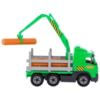 Camion Polеsie PowerTruck timber truck 8756 / / Yellow Green photo 2