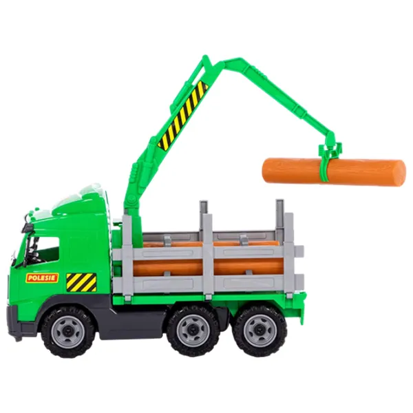 Грузовик Polеsie PowerTruck timber truck 8756   / / Желтый Зеленый photo 3 Грузовик Polеsie PowerTruck timber truck 8756   / / Желтый Зеленый photo 3
