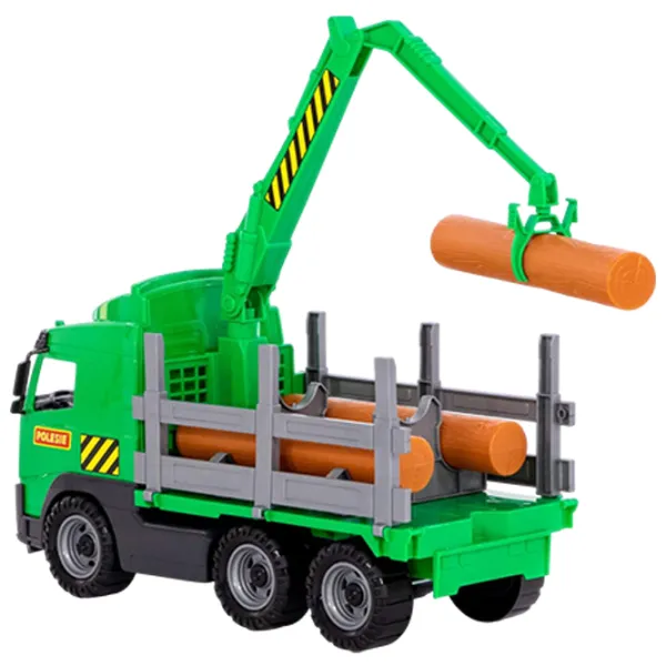Грузовик Polеsie PowerTruck timber truck 8756   / / Желтый Зеленый photo 4 Грузовик Polеsie PowerTruck timber truck 8756   / / Желтый Зеленый photo 4