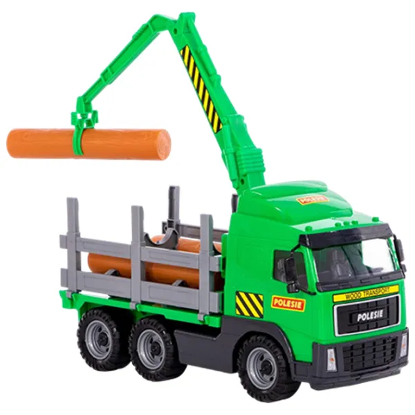Грузовик Polеsie PowerTruck timber truck 8756   / / Желтый Зеленый photo 7 Грузовик Polеsie PowerTruck timber truck 8756   / / Желтый Зеленый photo 7