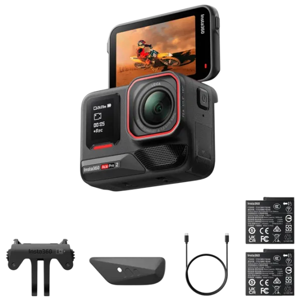 Cameră action Insta360 Ace Pro 2 50 MP / 1800 mAh / Black photo 9