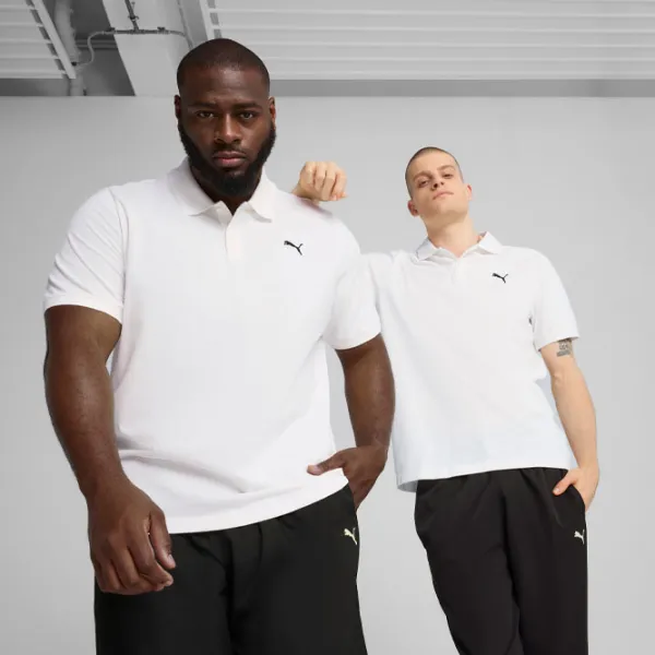 Tricou polo pentru bărbați Puma Ess Small Logo Pique Polo White photo 4 Tricou polo pentru bărbați Puma Ess Small Logo Pique Polo White photo 4