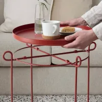 Сервировочный столик Ikea Livelycke Круглая / Металл photo 3