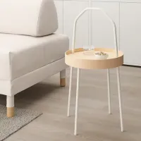 Сервировочный столик Ikea Burvik Круглая / Металл photo 2