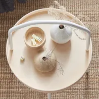 Сервировочный столик Ikea Burvik Круглая / Металл photo 3