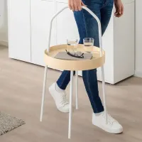 Сервировочный столик Ikea Burvik Круглая / Металл photo 4