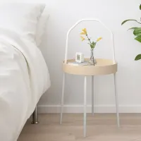 Сервировочный столик Ikea Burvik Круглая / Металл photo 6