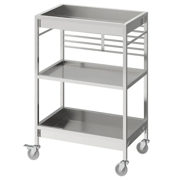 Сервировочный столик Ikea Kungsfors  Прямоугольная / Металл photo 1