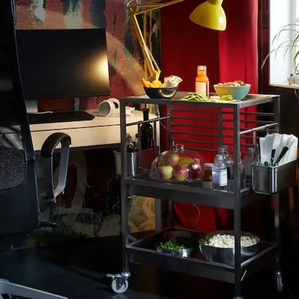 Сервировочный столик Ikea Kungsfors  Прямоугольная / Металл photo 2