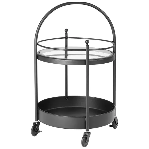 Măsuță de servire Ikea Frosjon  Rotundă / Sticlă photo 1