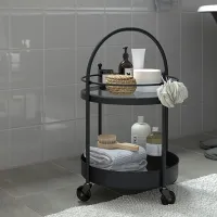 Сервировочный столик Ikea Frosjon Круглая / Стекло photo 3