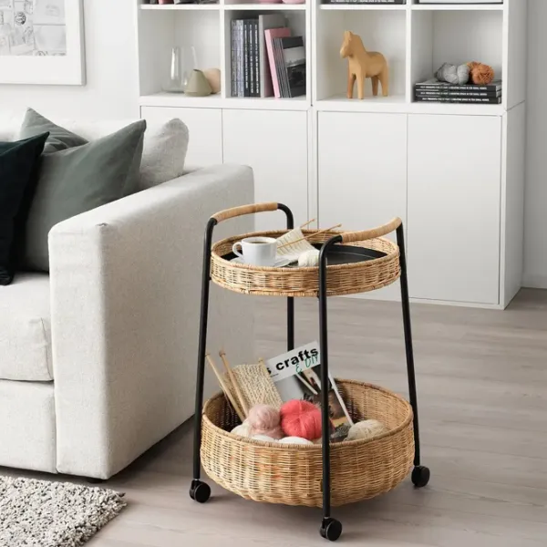 Сервировочный столик Ikea Lubban  Круглая / Металл photo 3