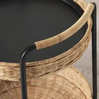 Сервировочный столик Ikea Lubban Круглая / Металл photo 5