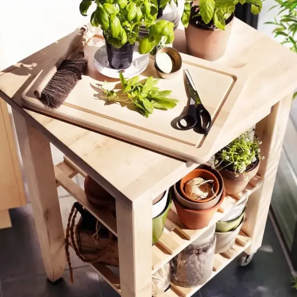 Сервировочный столик Ikea Bekvam Прямоугольная / Дерево photo 3
