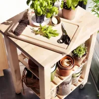 Сервировочный столик Ikea Bekvam Прямоугольная / Дерево photo 3
