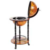 Подставка для сервировки Costway HW57074  Круглая / Дерево