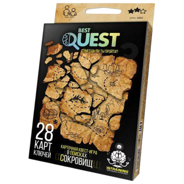 Joc de masă Danko Toys Best Quest. In search of treasure 12+/ Carti de joc photo 2